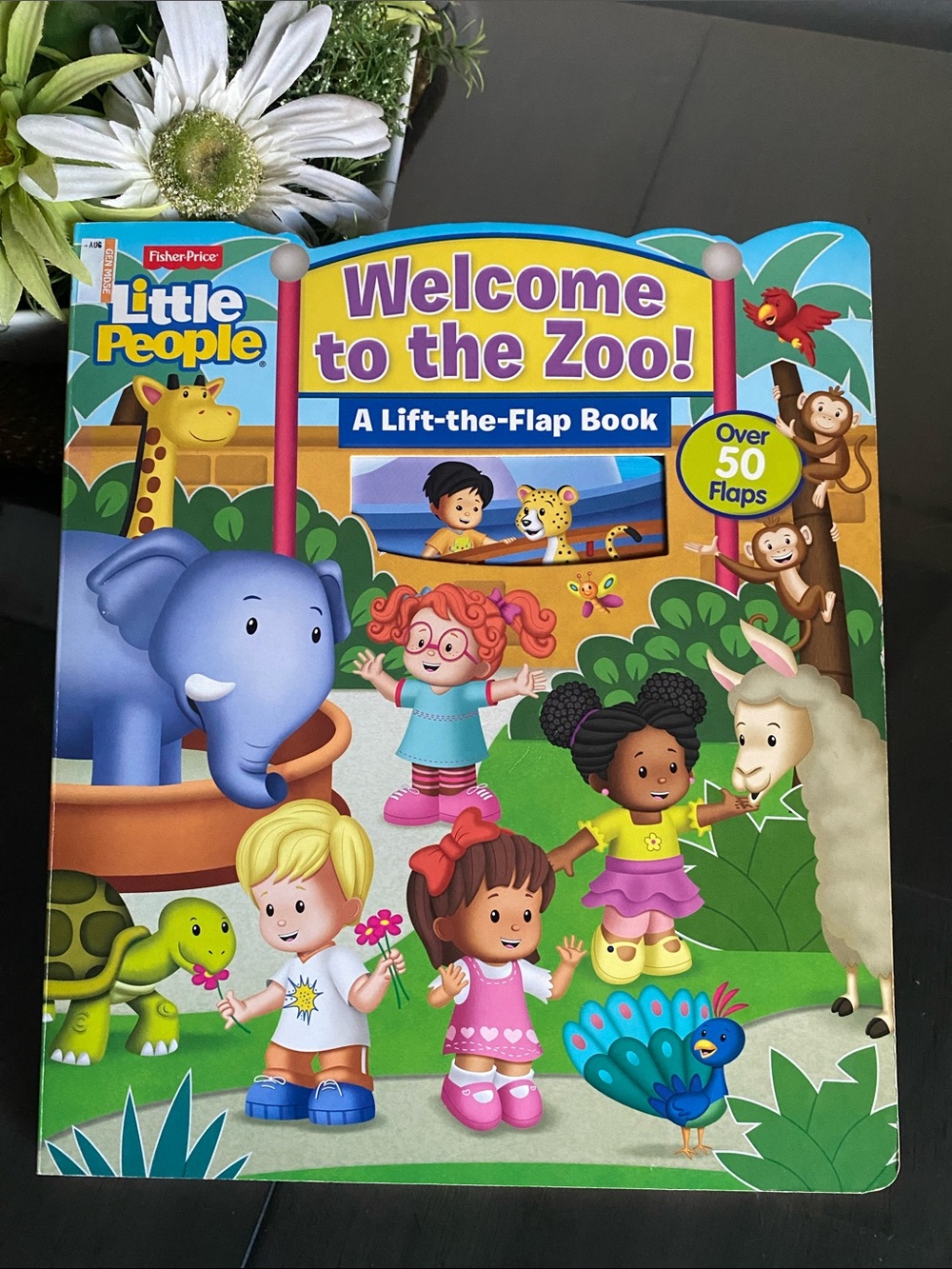 New🌈 Fisher Price Little People Book Welcome to the Zoo Lift the Flaps